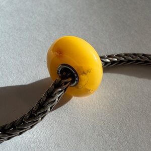 Authentic Trollbeads Amber bead